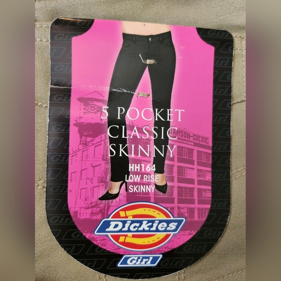 NWT Dickies Girl Juniors Classic 5 Pocket Skinny Pant HH164 SIZE 3 - Picture 12 of 13